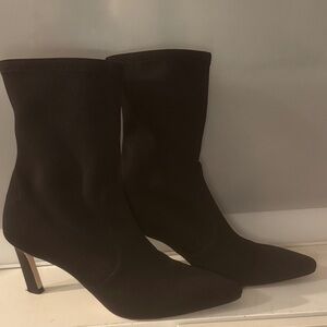 Stuart Weitzman Black Heeled Boots